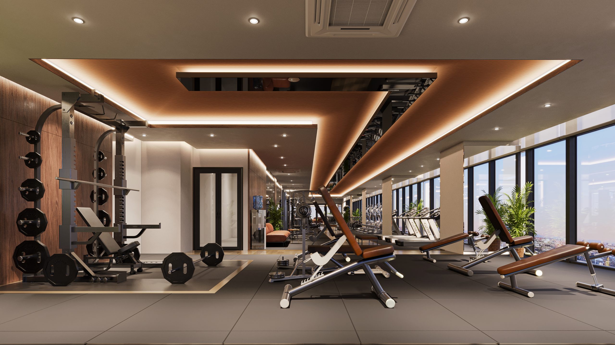 Khu vực Gym Hoàng Huy New City