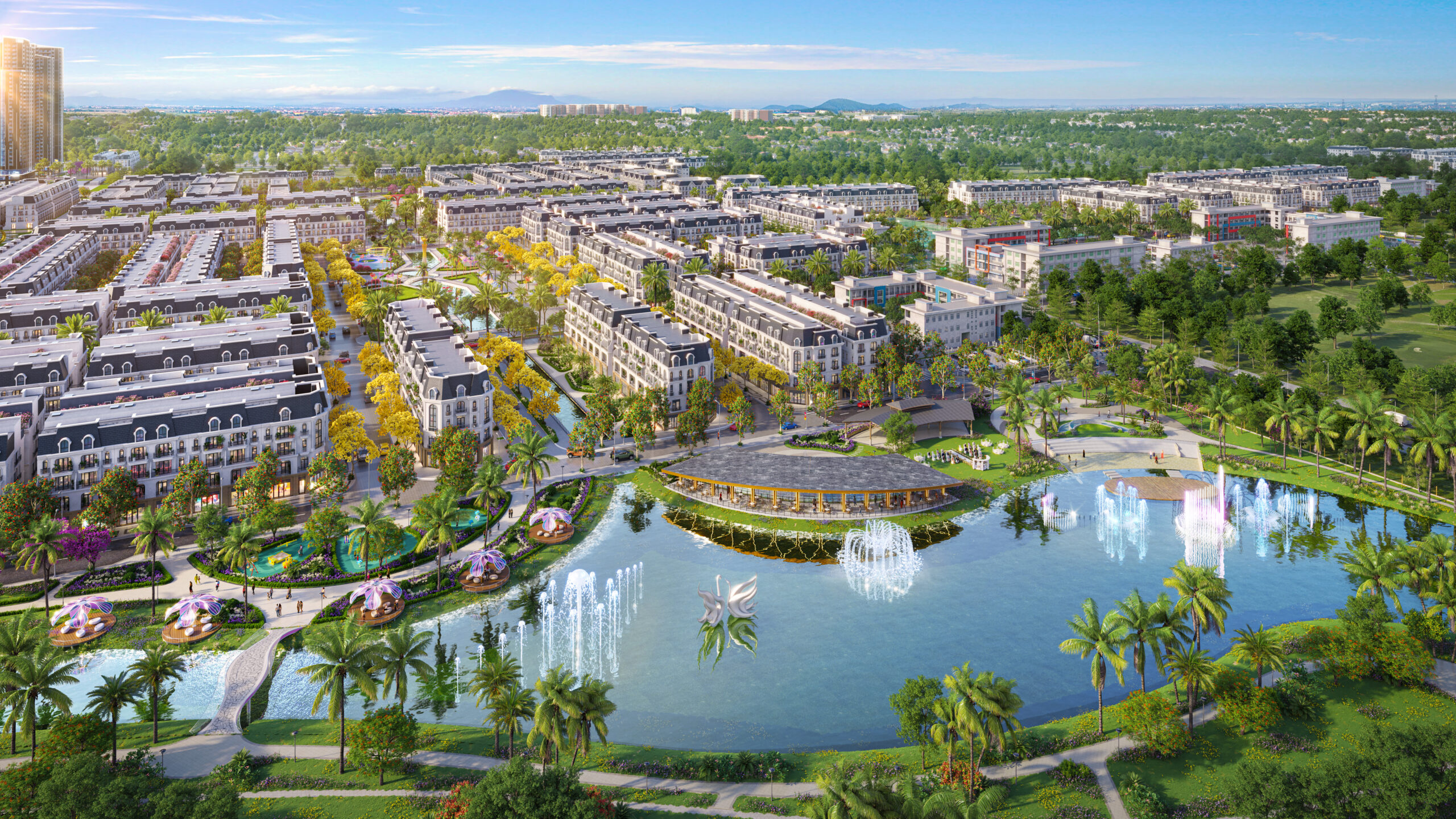 Phối cảnh dự án Hoàng Huy New City