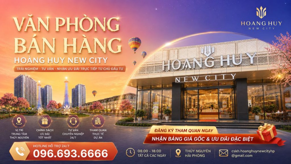 van phong ban hang hoang huy new city 1