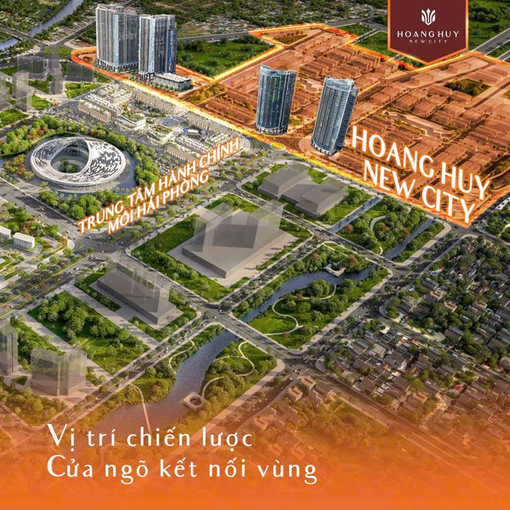 Bản đồ vị trí Hoàng Huy New City