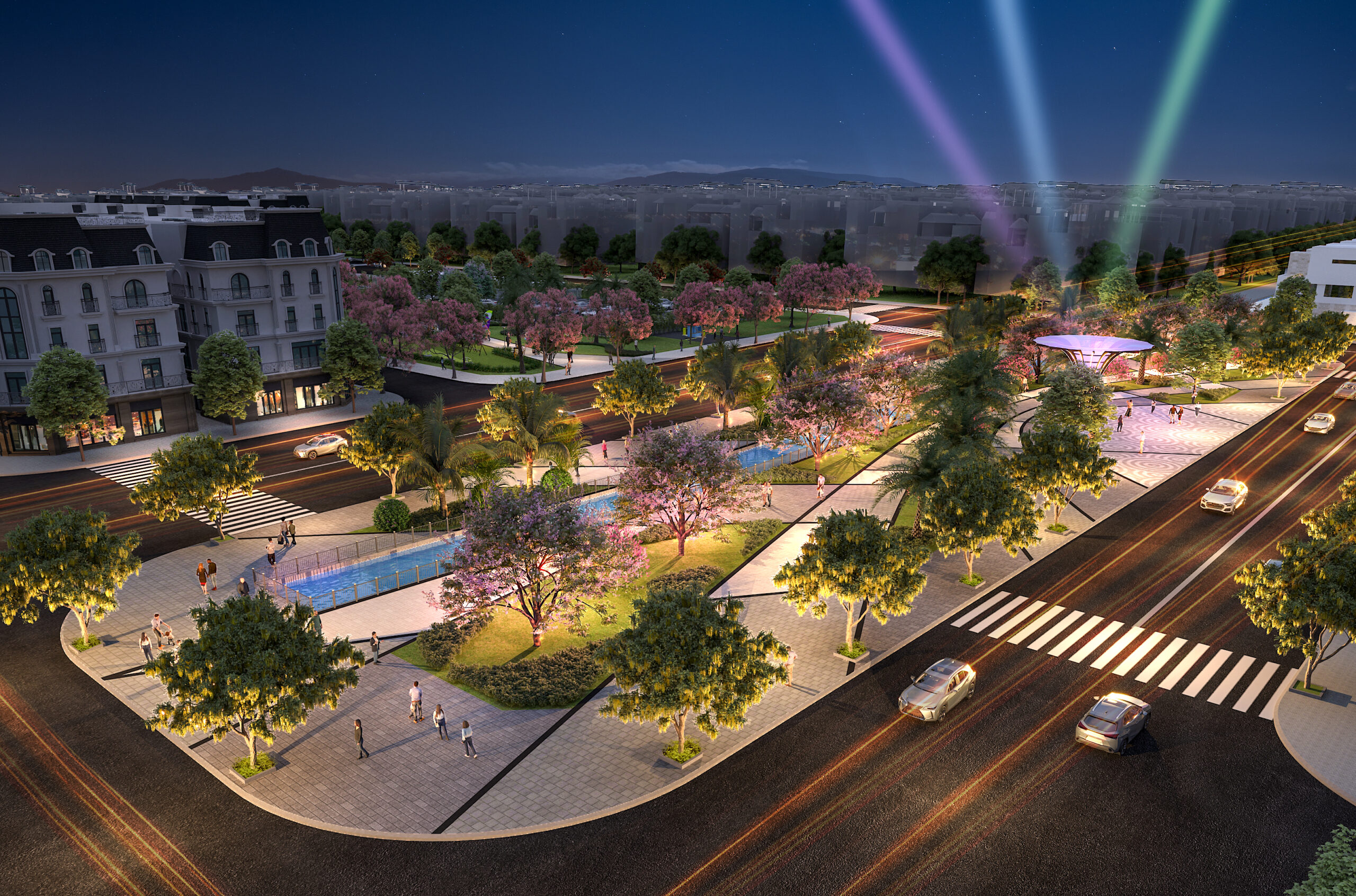 Chi Phí Khi Mua Chung Cư Gồm Những Gì? Cách Tính Tổng Ngân Sách 2 Phối cảnh khu căn hộ Sky Light Hoàng Huy New City