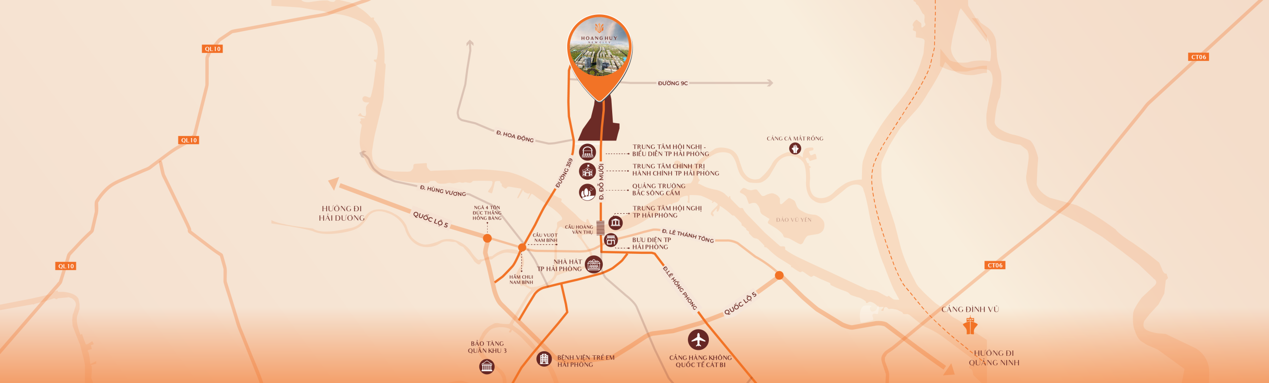Hạ Tầng Hoàng Huy New City Tác Động Thế Nào Đến Giá Trị Dự Án? 4 Tiện ích và hạ tầng Hoàng Huy New City