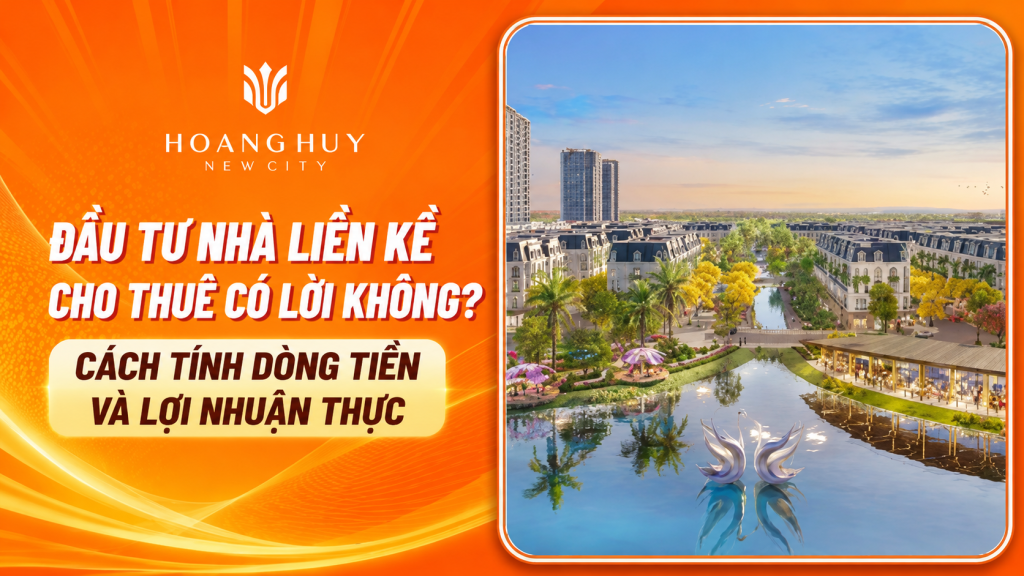 Đầu tư nhà liền kề cho thuê có lời không? Cách tính dòng tiền và lợi nhuận thực 1 Đầu tư nhà liền kề cho thuê có lời không? Cách tính dòng tiền và lợi nhuận thực